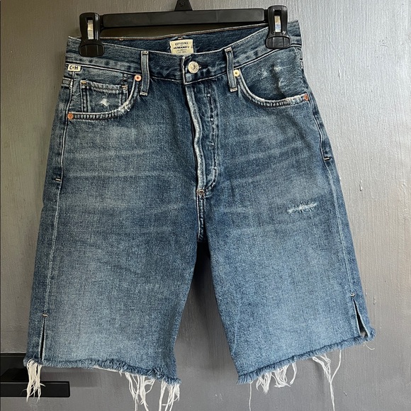 CITIZENS OF HUMANITY Claudette Cut Off Denim Shorts  - size 25 - Picture 1 of 8